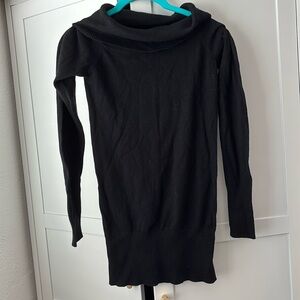 Forever 21 Black Turtle Neck Long Sleeve Dress